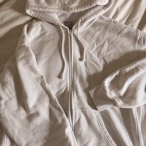 TNA cozyAF white zip up